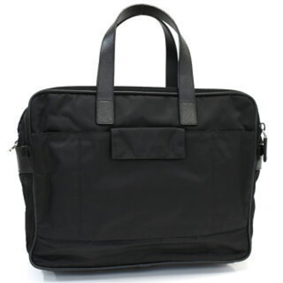 Prada business briefcase triangular plate triangle black - Picture 3 of 9